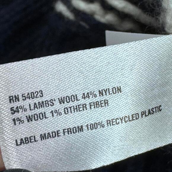 Fair Isle Knit Cardigan Gap Nordic Fisherman Sweater Chunky Knit Size Medium - Picture 7 of 7